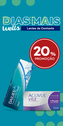 Promoçãp Dias mais wells lentes de contacto com 20% de desconto direto